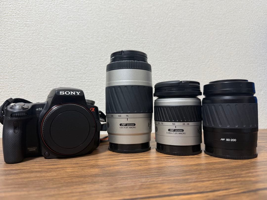 ソニー SONY α55 SLT-A55V レンズ3本セット