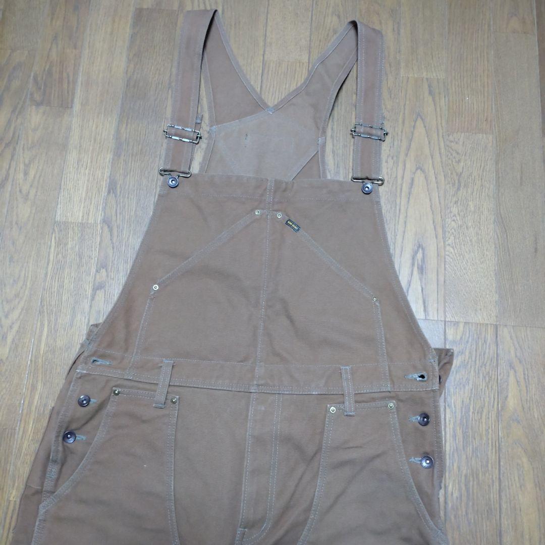 アイアンハート　brownダック　オーバーオール　サイズ38