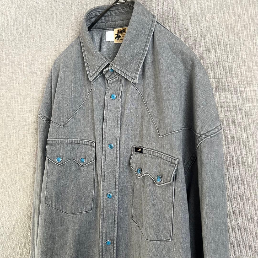 DIGAWEL×Lee WESTERN SHIRT オーバーサイズ ターコイズ