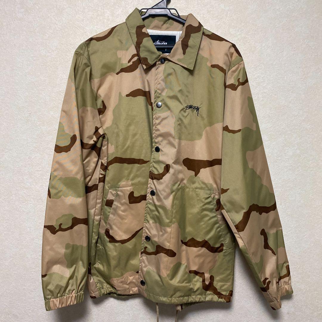 STUSSY コーチジャケット カモフラ 迷彩 M ナイロンジャケット