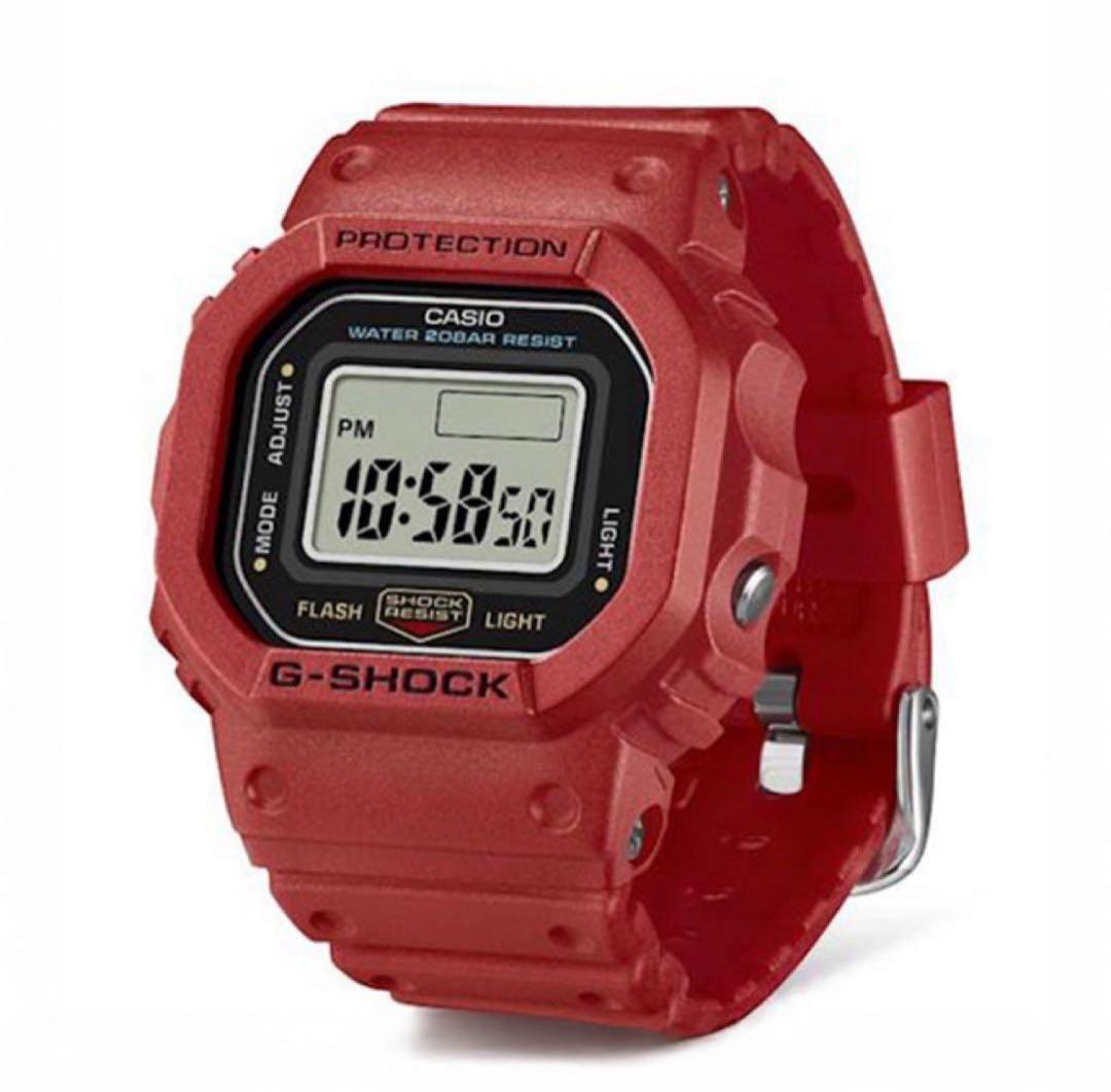 CASIO G-SHOCKレッド リングウォッチ ナノ DWN-5600-4JR