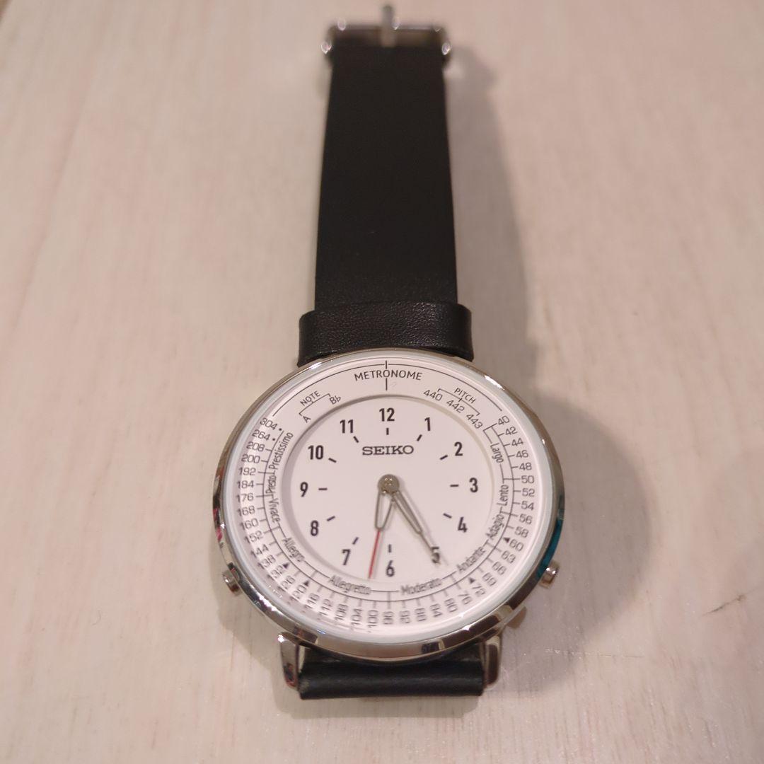 た*ん様 SEIKO メトロノーム 時計 ホワイト/ブラック
