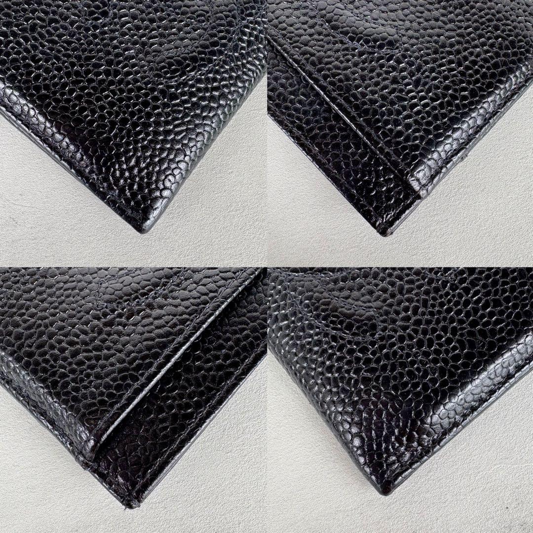 CHANEL シャネル　キャビアスキン　ヴィンテージ　カードケース　デコココ