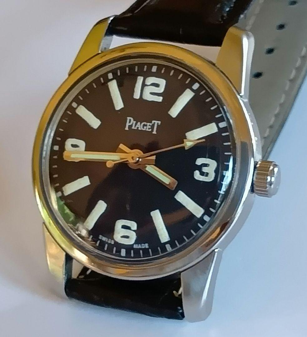 ピアジェ Piaget ヴィンテージ 手巻き腕時計 ブラック