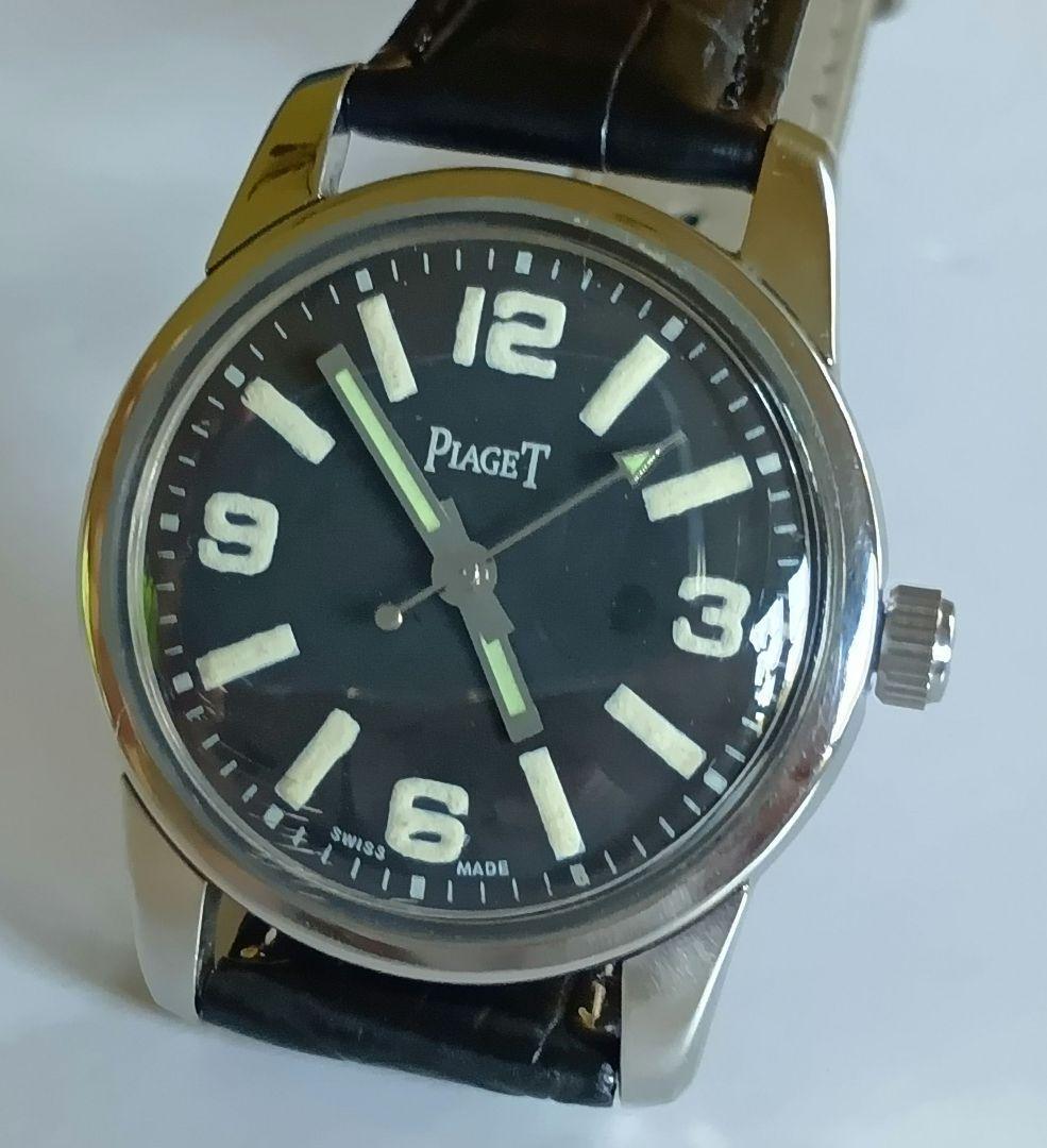 ピアジェ Piaget ヴィンテージ 手巻き腕時計 ブラック