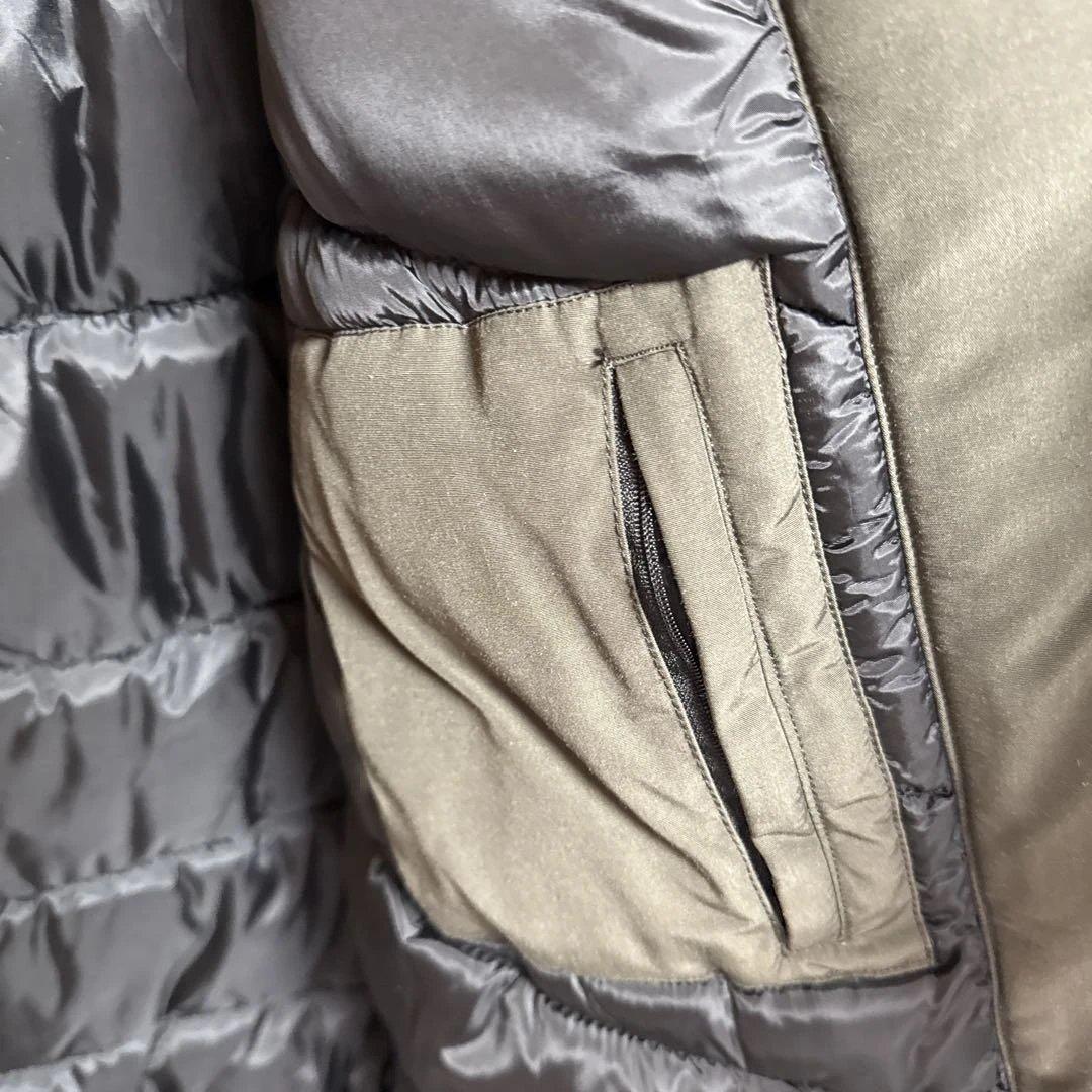 超レア品　美品　イタリア製　グリーン　ダウンコート　ファー付き