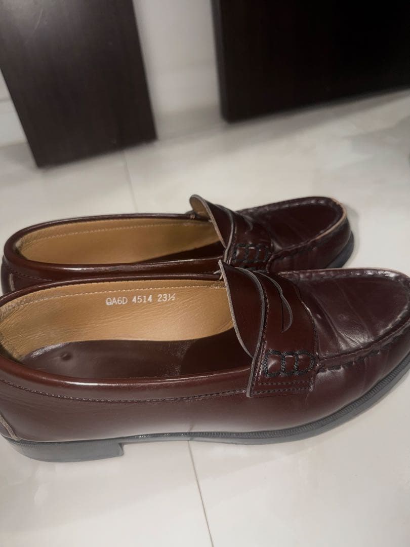 HARUTA レザー ローファー ダークブラウン 23.5cm