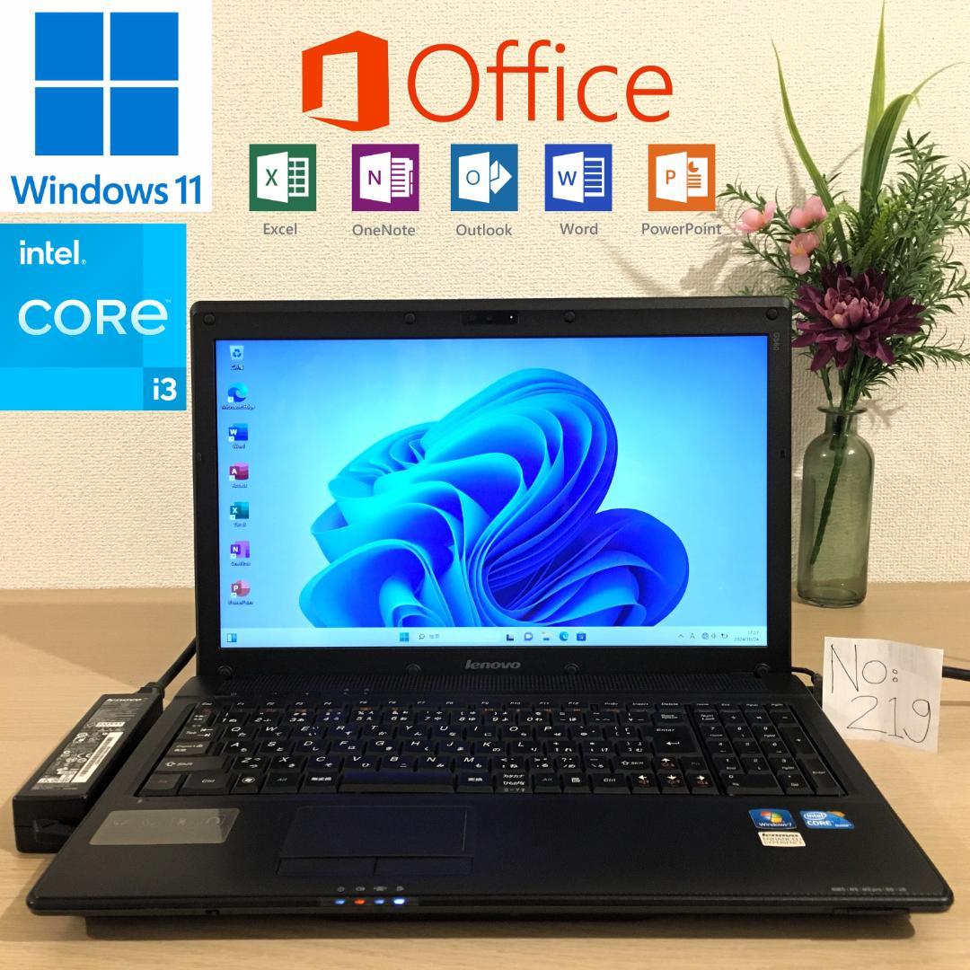 Lenovo G560 ノートPC Win11 Office2024 パソコン