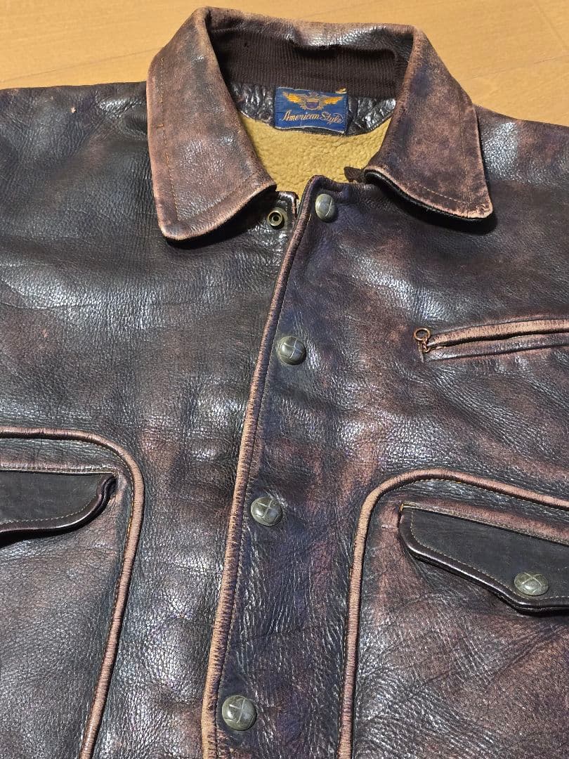 ス*ワ様 60s.国産ビンテージ. レザー ジャケット.ジャパン.ジャンク