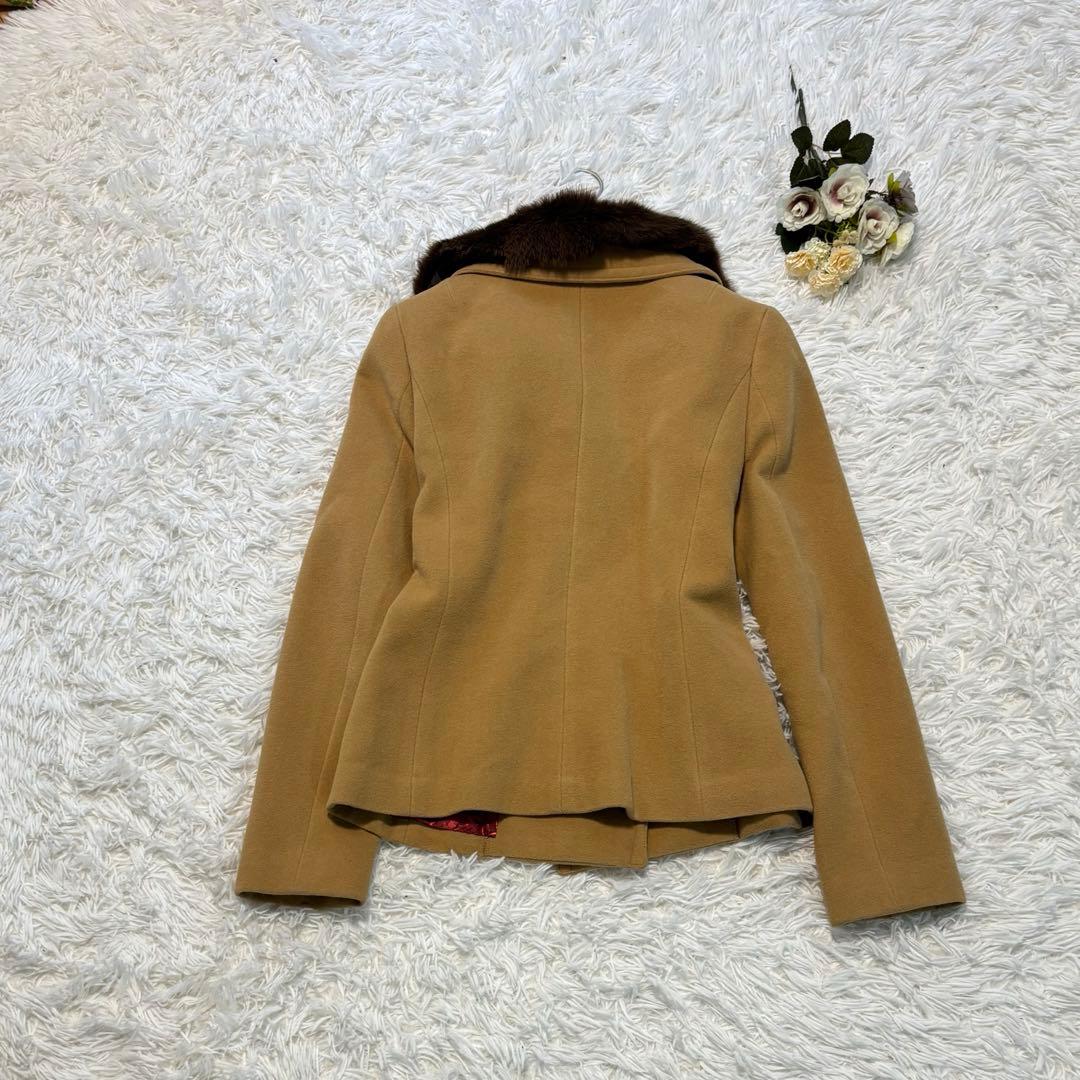 VIVIENNE TAM ヴィヴィアンタム　ファーコート　裏地総柄　アンゴラ