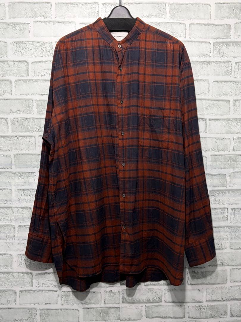 トップス MARKAWARE COMFORT FIT BAND COLLAR SHIRT