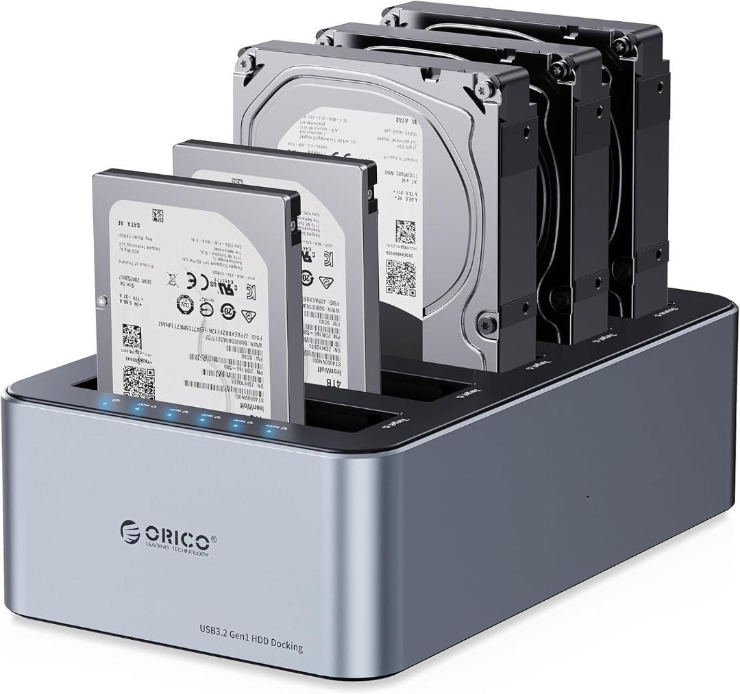 ORICO 5ベイ HDDスタンド オフラインクローン対応 100TB対応