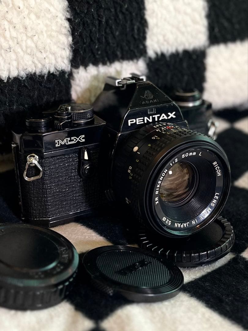 PENTAX MX ブラック レンズ XR RIKENON 50mm f2
