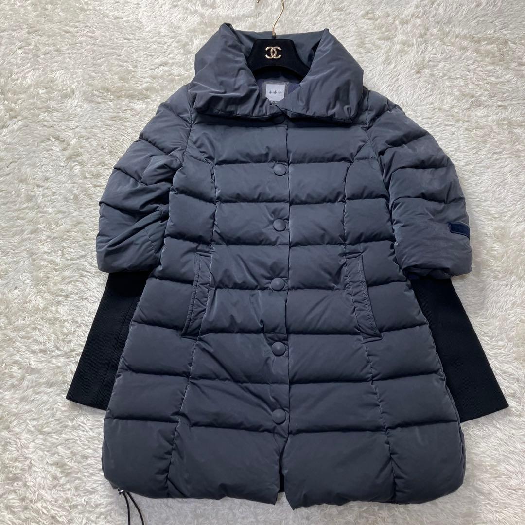 上品✨タトラス ダウンコート GAJA ワッペン 女優襟 リブ袖 01 S