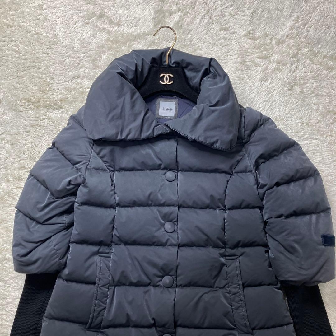 上品✨タトラス ダウンコート GAJA ワッペン 女優襟 リブ袖 01 S