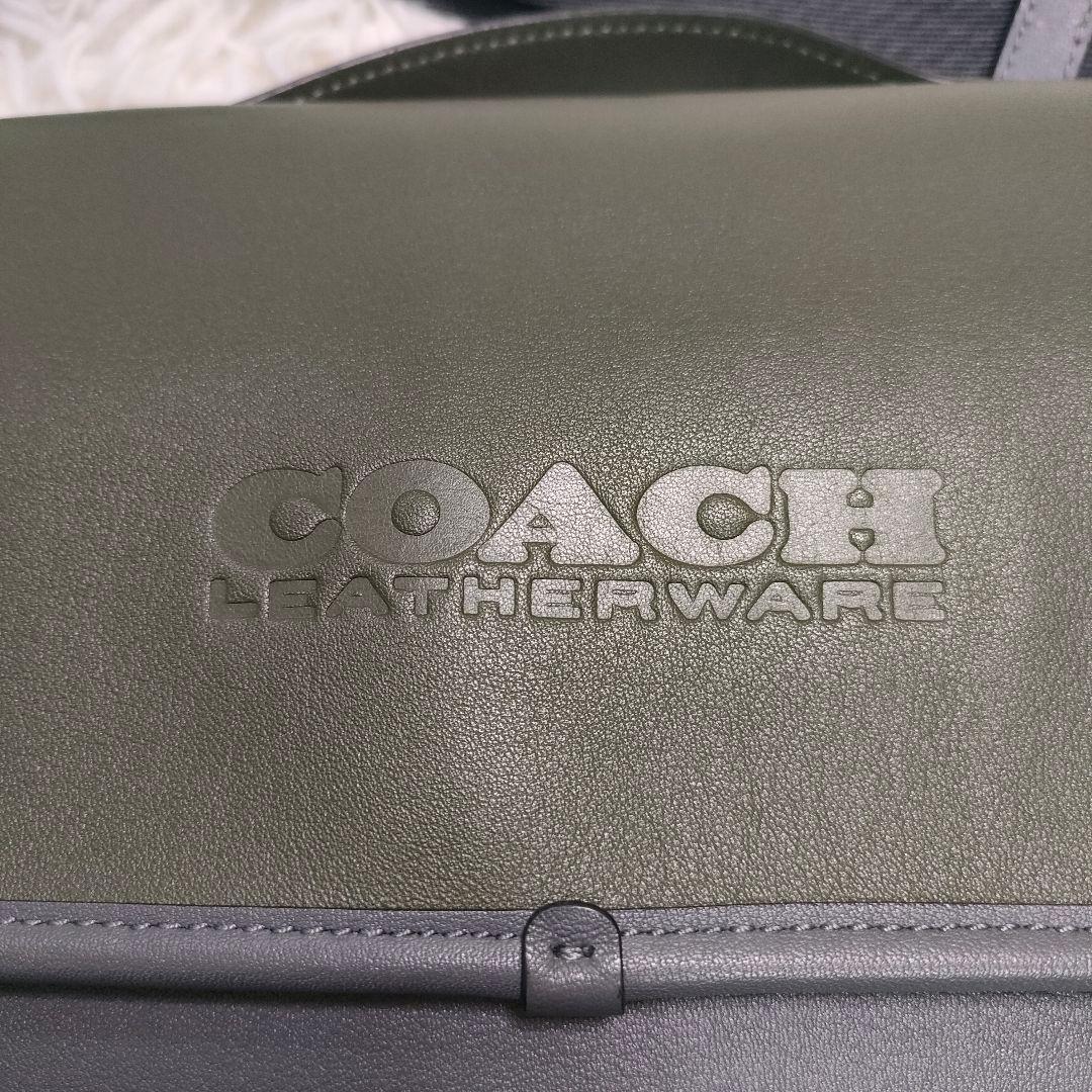 ◎美品 コーチ ショルダーバッグ バイカラー メッセンジャーバック リーグバイク