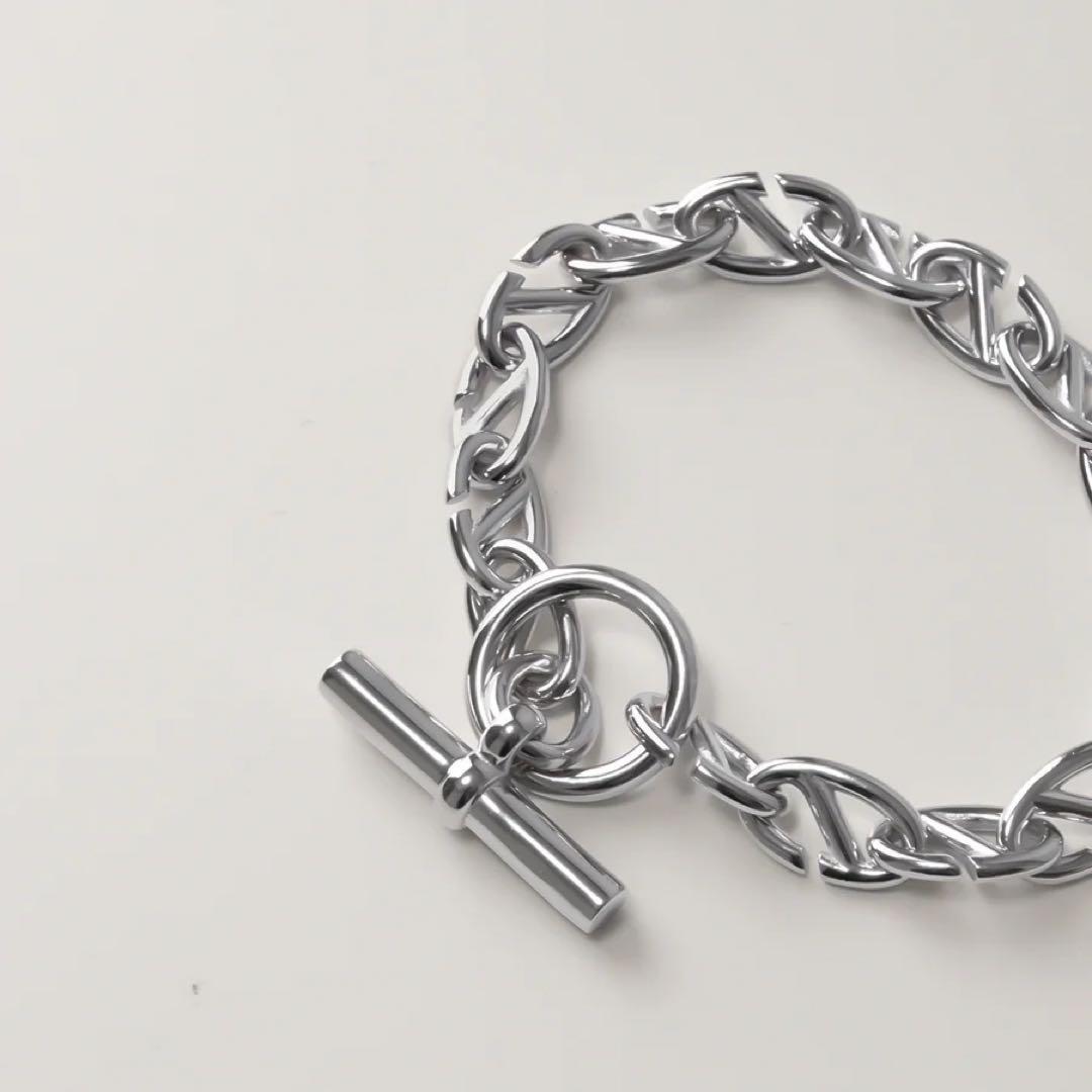 HISTORIE He_0001 シルバーブレスレット 14コマ