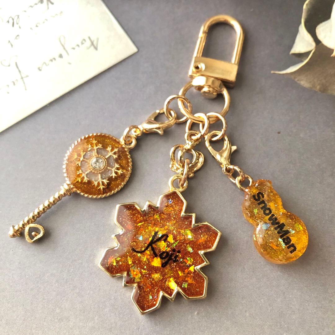 コンプリートセット 雪の結晶 キーホルダー&チャーム Koji