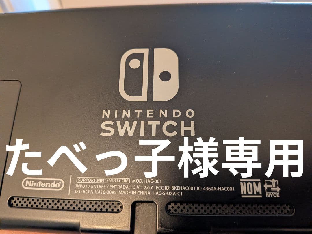 Nintendo Switch本体、ACアダプター、ドック、HDMIケーブル付き