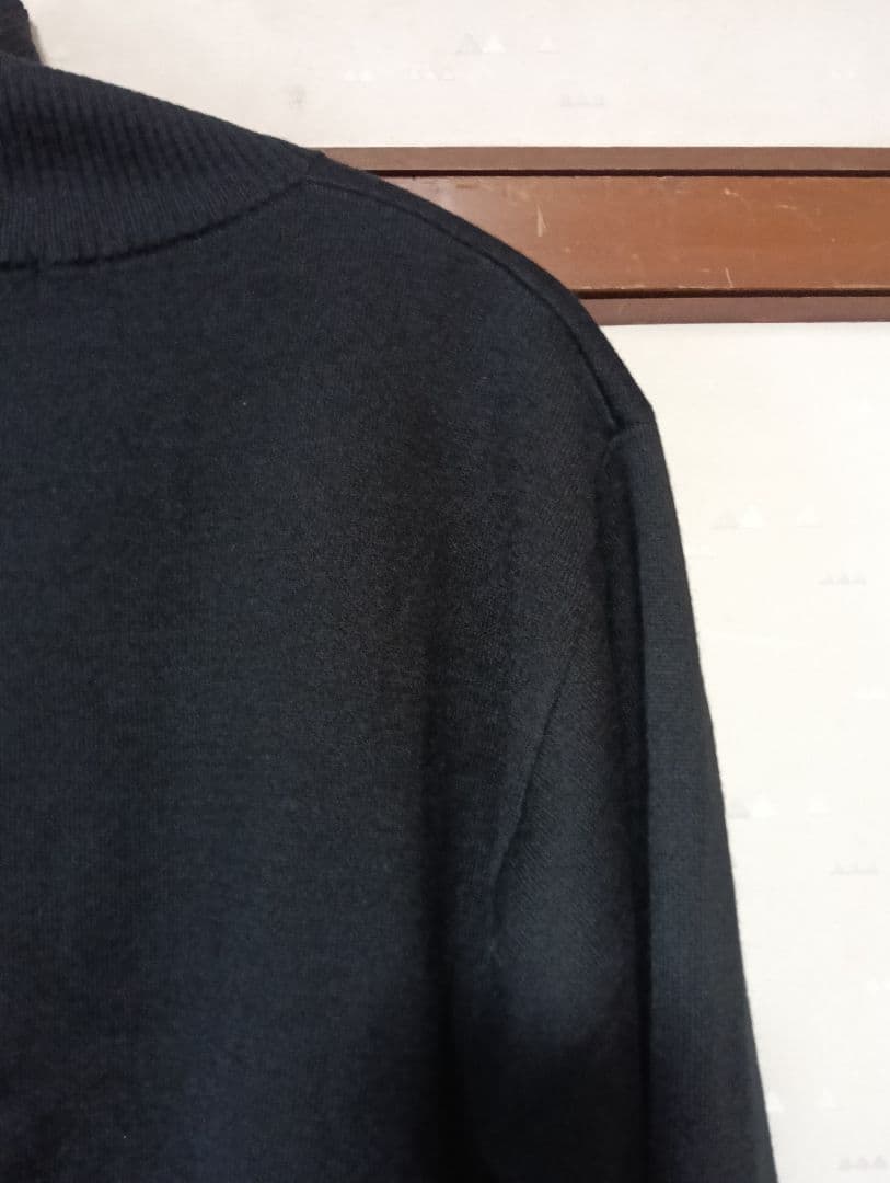 ユニクロU 25AW ダブルフェイスフルジップジャケット ブラック