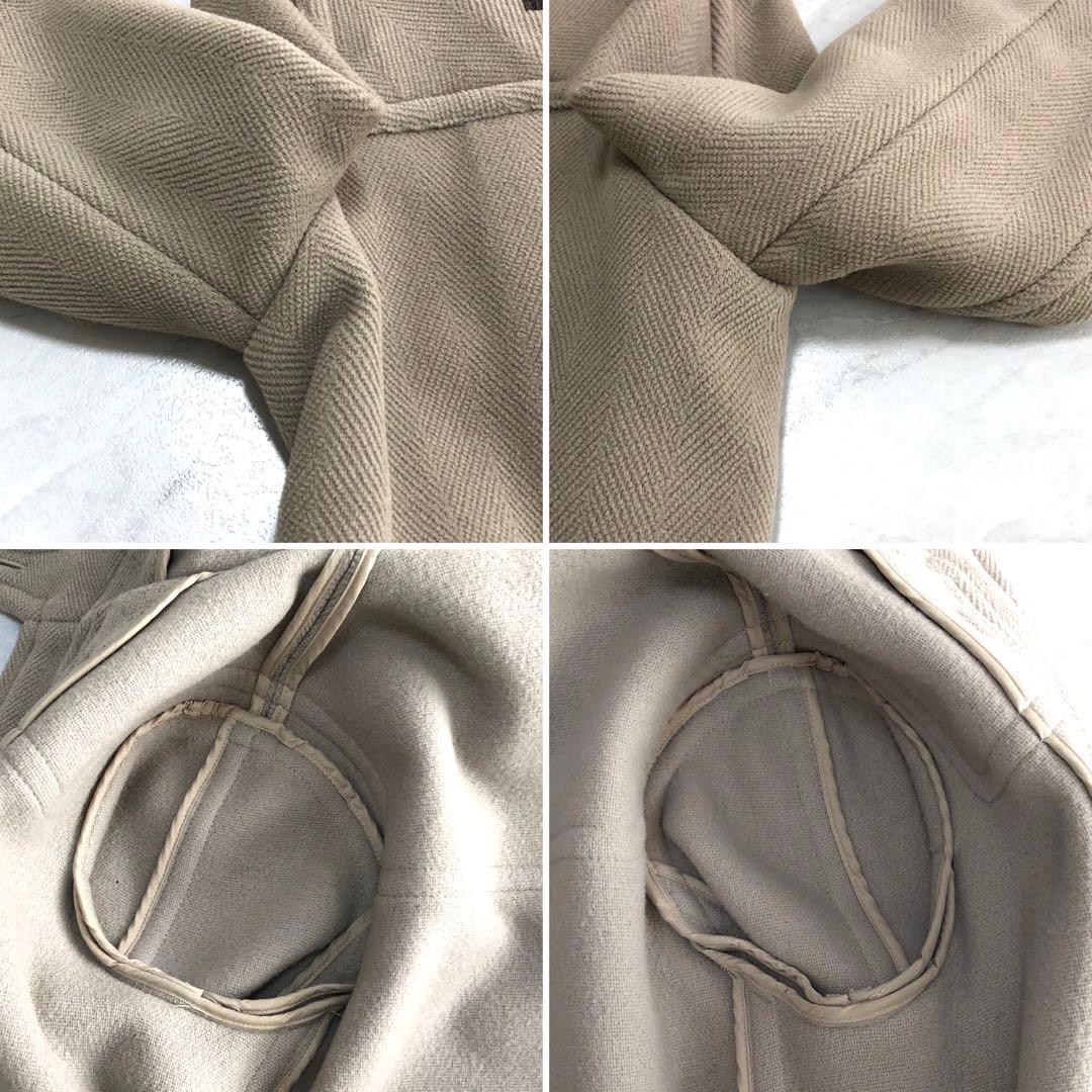 ✨美品✨オールドイングランド ダッフルコート ヘリンボーン ベージュ Lサイズ