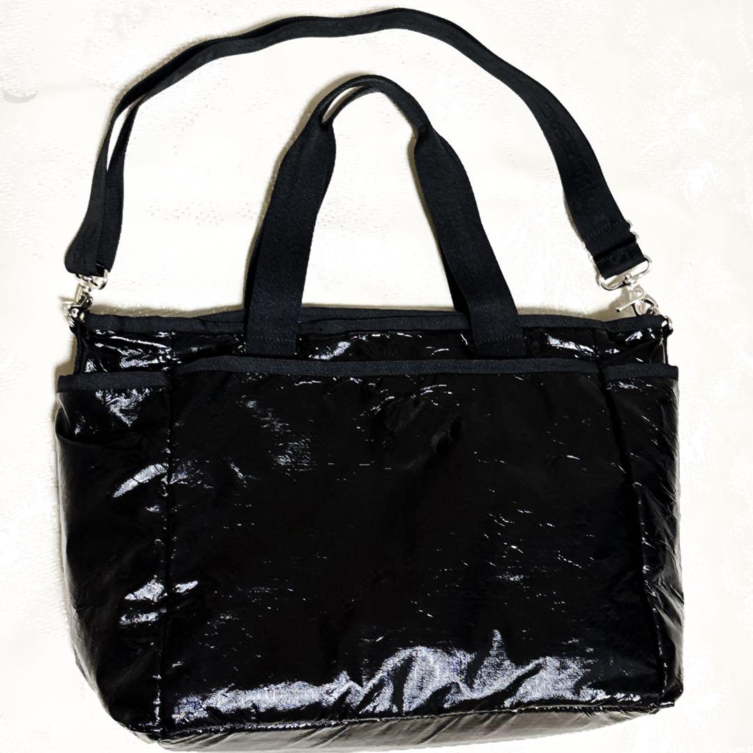 新品級 レスポートサック 2way ママバック トートバッグ ショルダー 黒