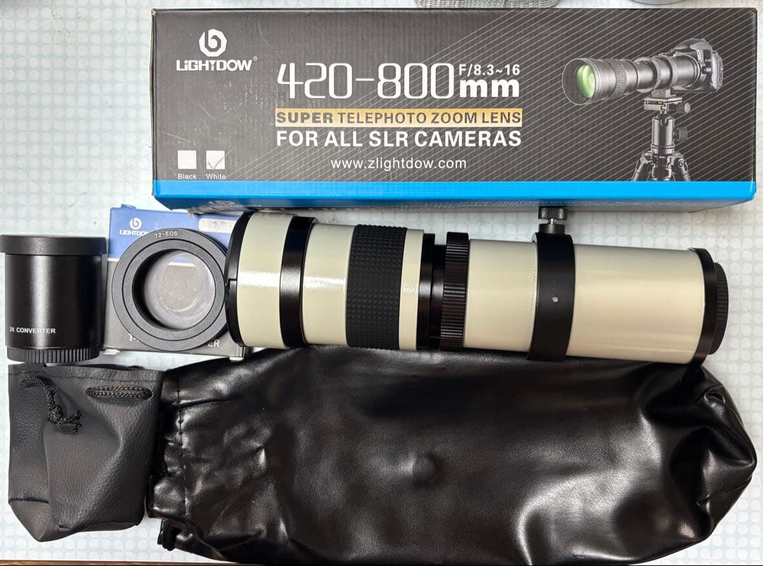 Canon EOS シリーズ対応 望遠レンズ スーパーズームレンズ ホワイト