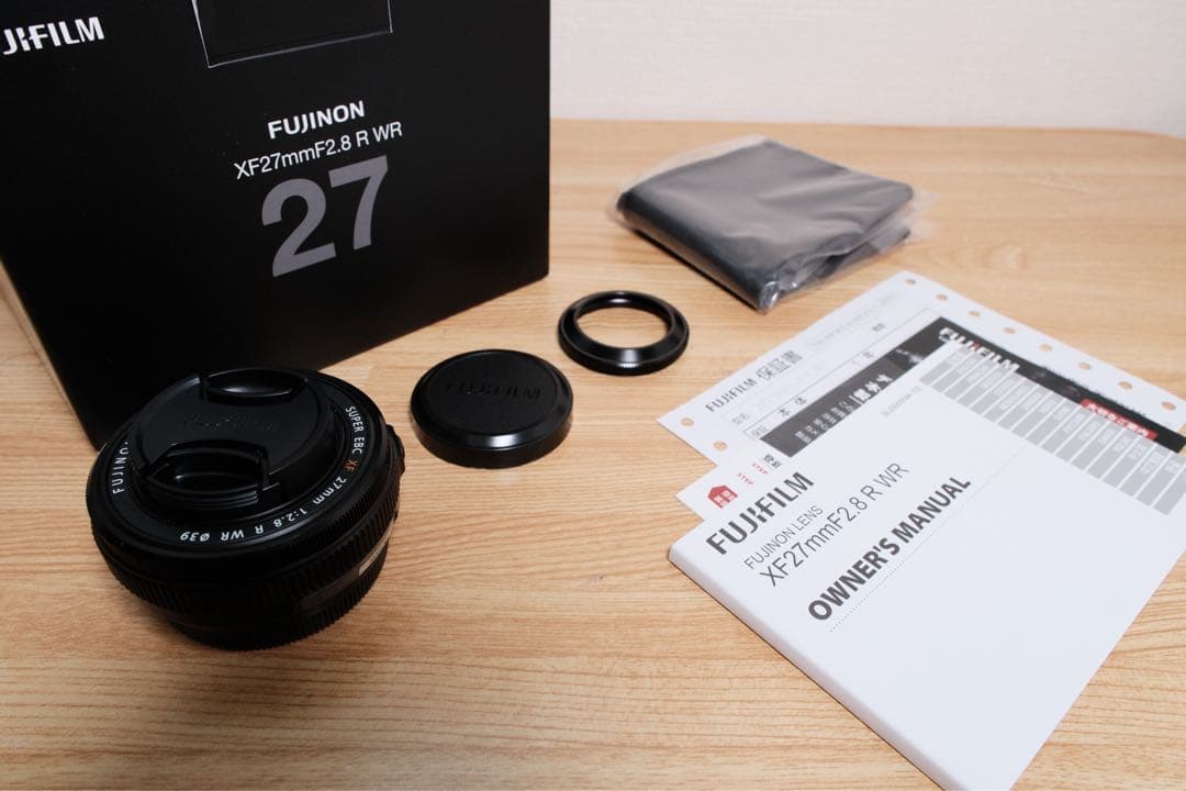 新品同様 富士フイルム FUJIFILM XF27mm F2.8 R WR