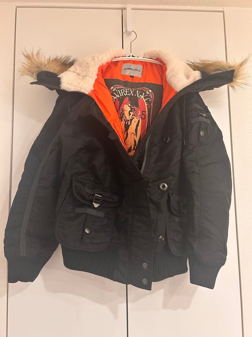 【美品】AVIREX ギャザー N-2B　フライトジャケット S