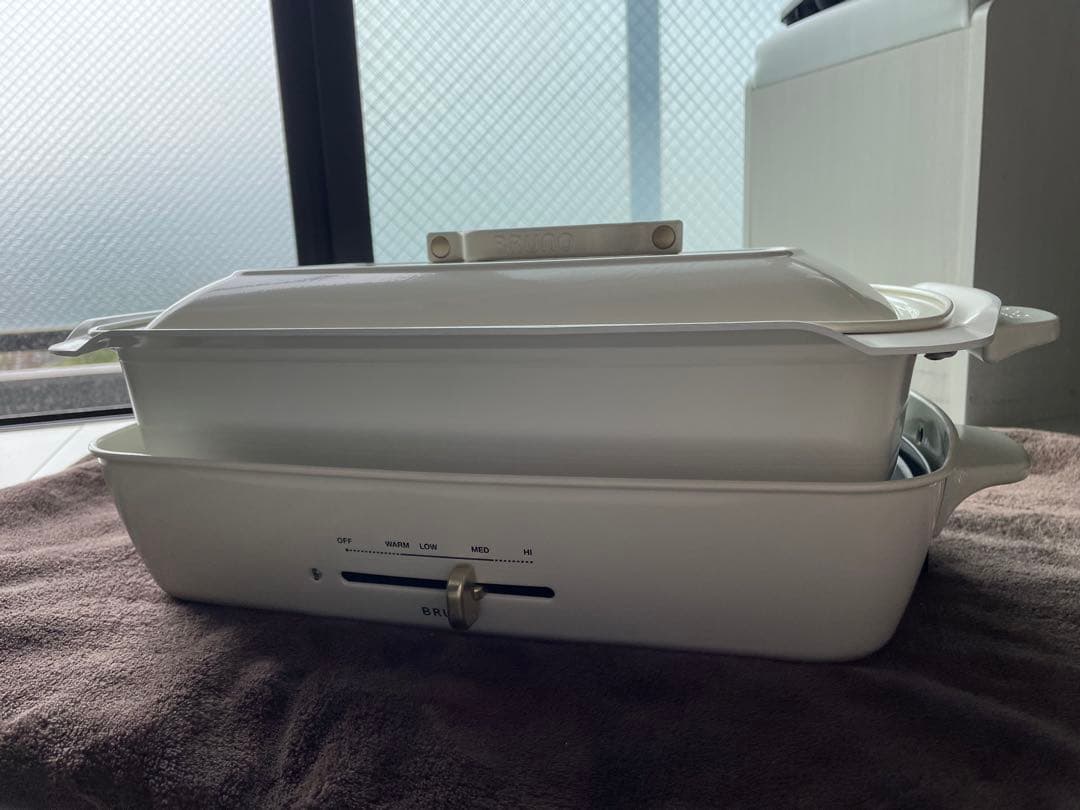 【新品未使用】BRUNO ホットプレート 中型 ホワイト