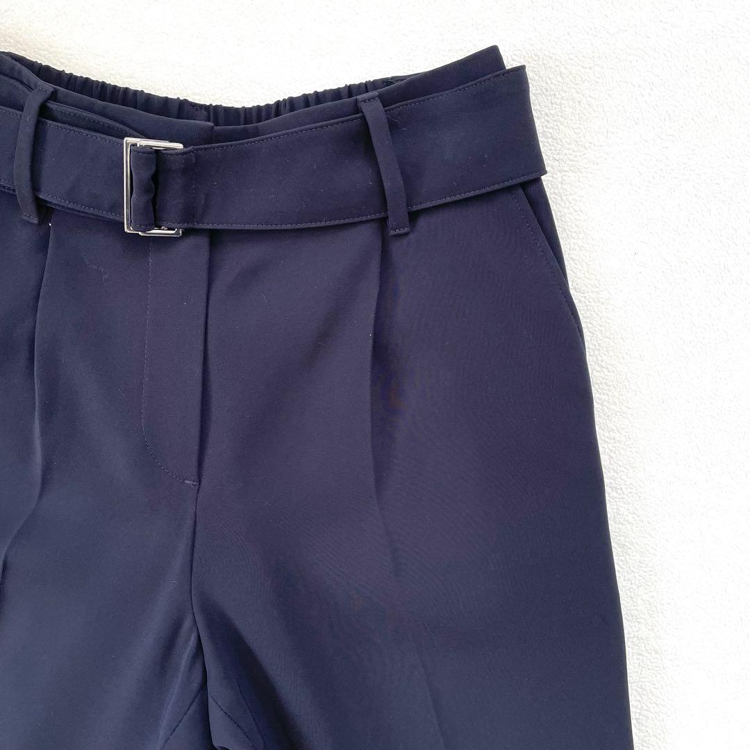 美品✨プラステ ノーカラー パンツ スーツ セットアップ グレー ネイビー