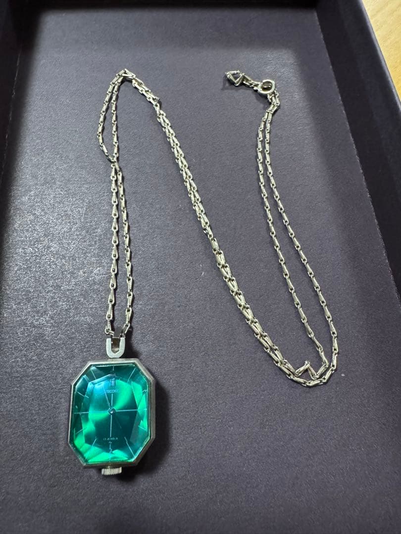 SEIKO ペンダントウォッチ 11-3710 裏スケルトン 時計