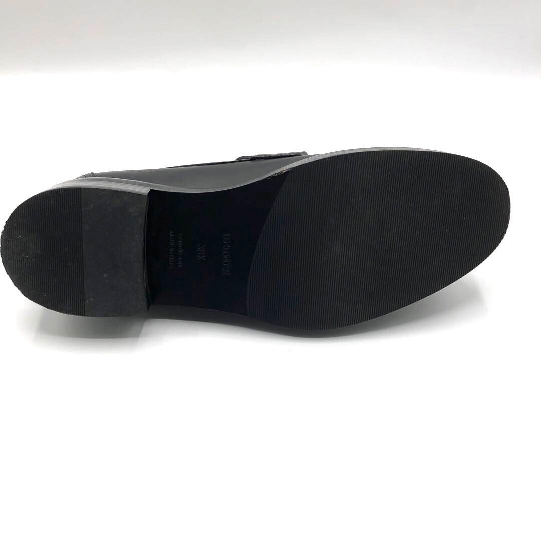 ★美品★エルメス レザーローファー モカシン ホット 38.5 25 黒