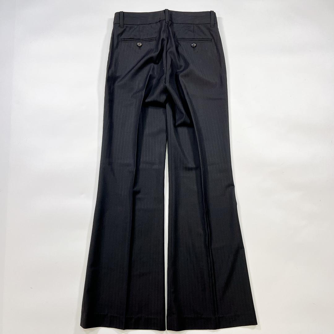 セオリーリュクス パンツスーツ セットアップ 36 S 黒 ストライプ