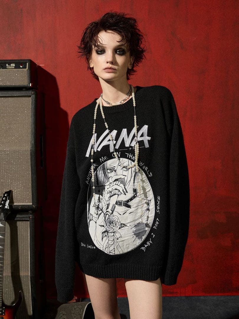 NANA×DSM コラボ　クルーネックニット