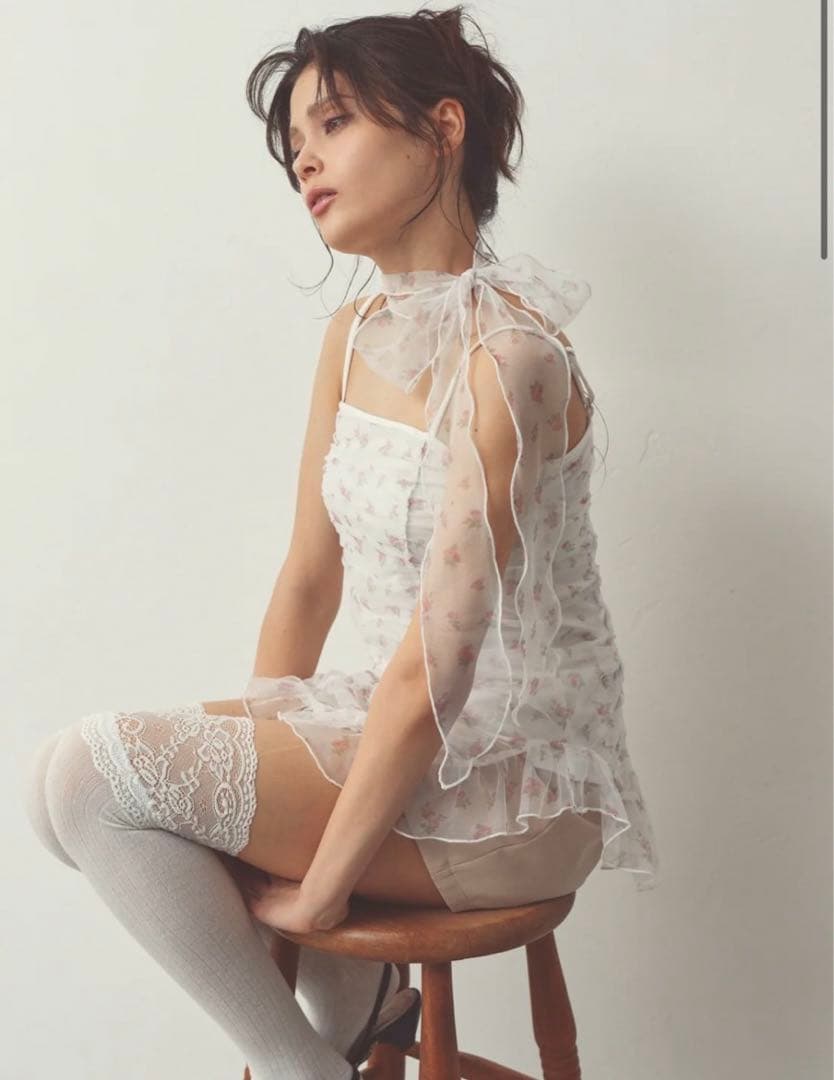 ペリキュール　pellicule mellow gather camisole