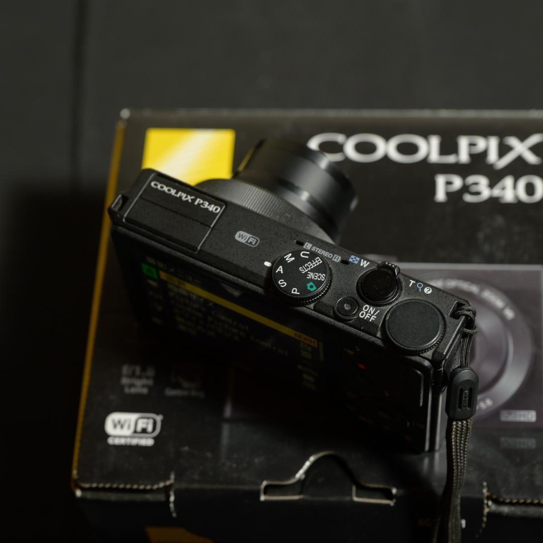 Nikon COOLPIX P340【動作確認済・予備バッテリー＆SDカード付】