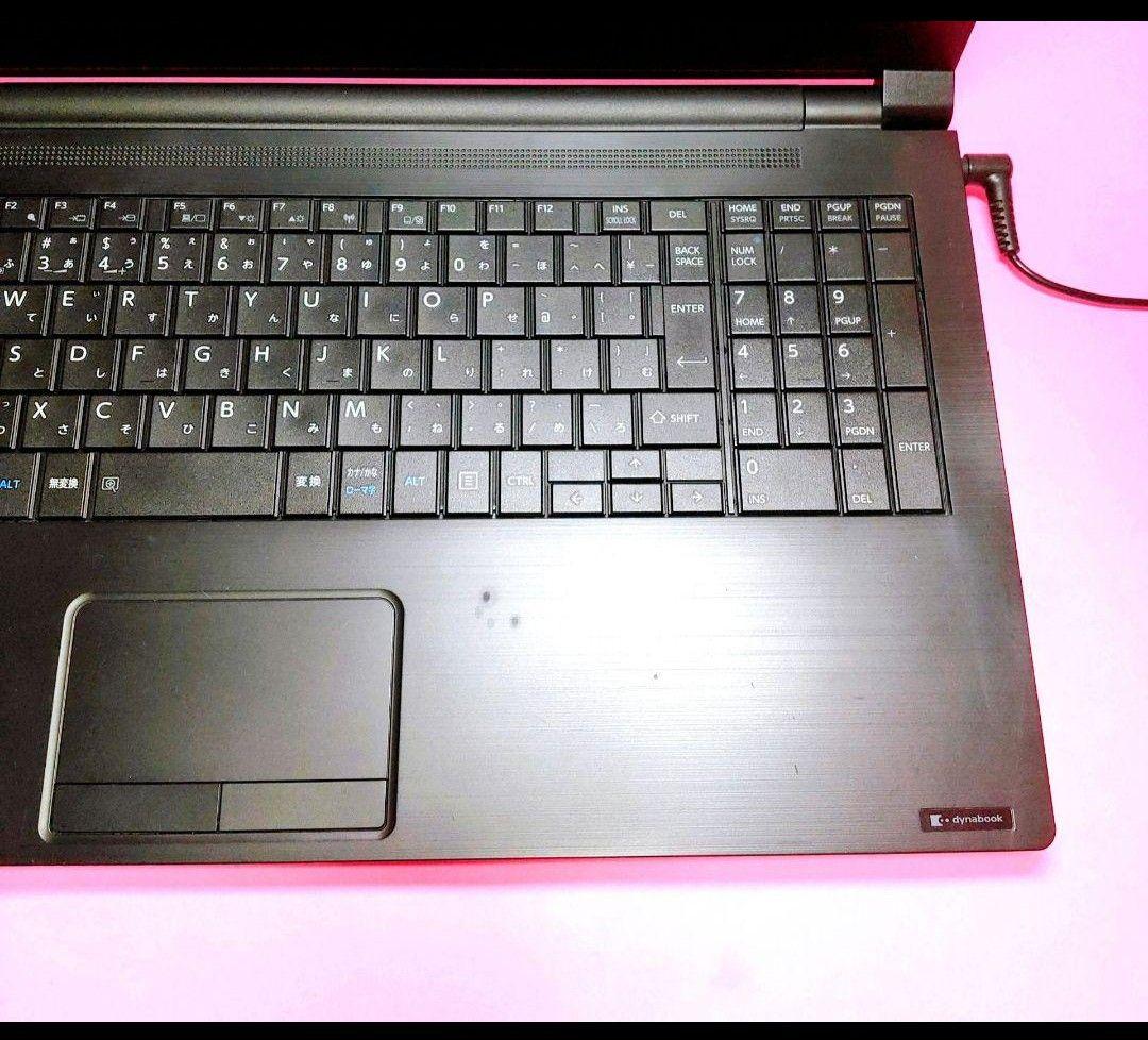 東芝ノートパソコン SSD256GB ブラック 初期化済み マウスオマケ付き