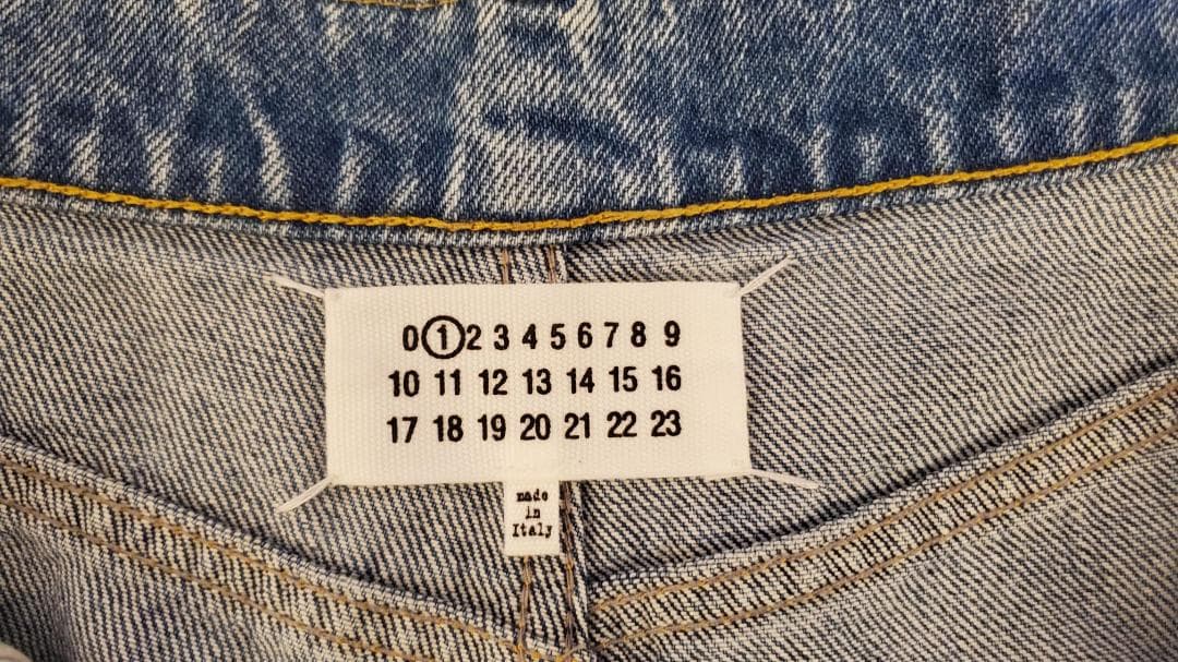 メゾン マルジェラ Margiela デニムジーンズスラッシュディテール 38