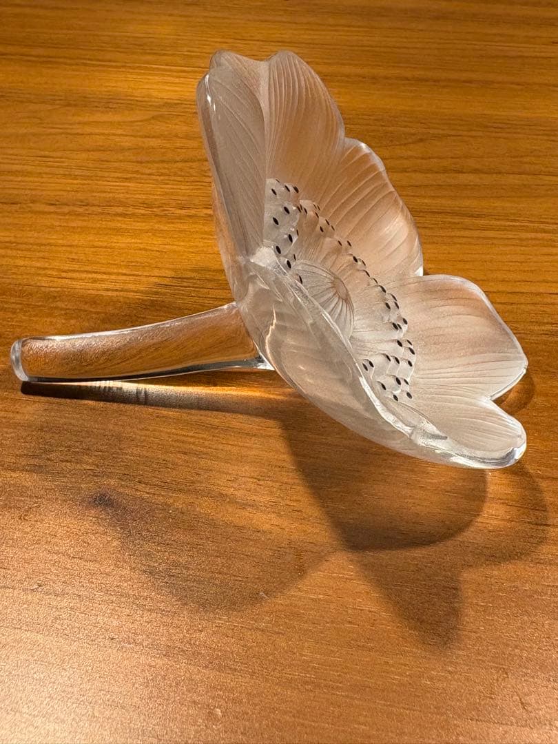 LALIQUE ラリック/ アネモネの花/ ペーパーウェイト /インテリア小物