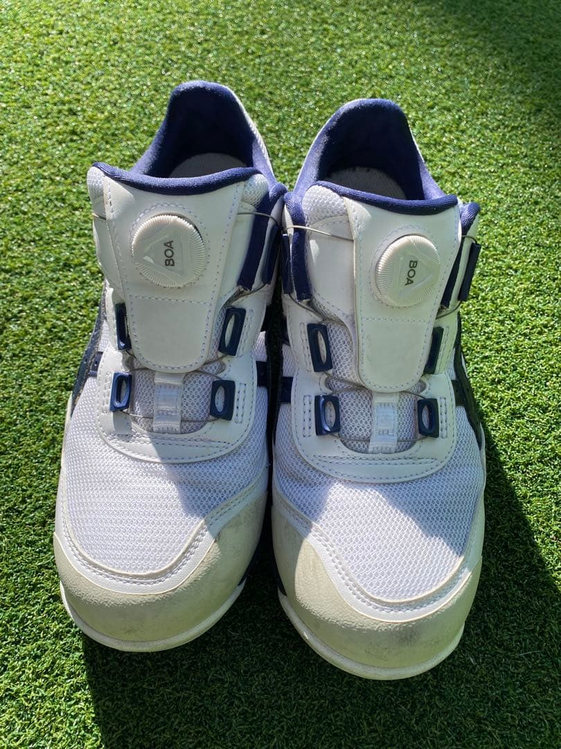 アシックス　BOA安全靴 ホワイト/ネイビー