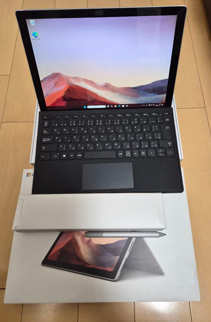 【美品】Surface Pro 7 256G 純正 キーボード タッチペン付き