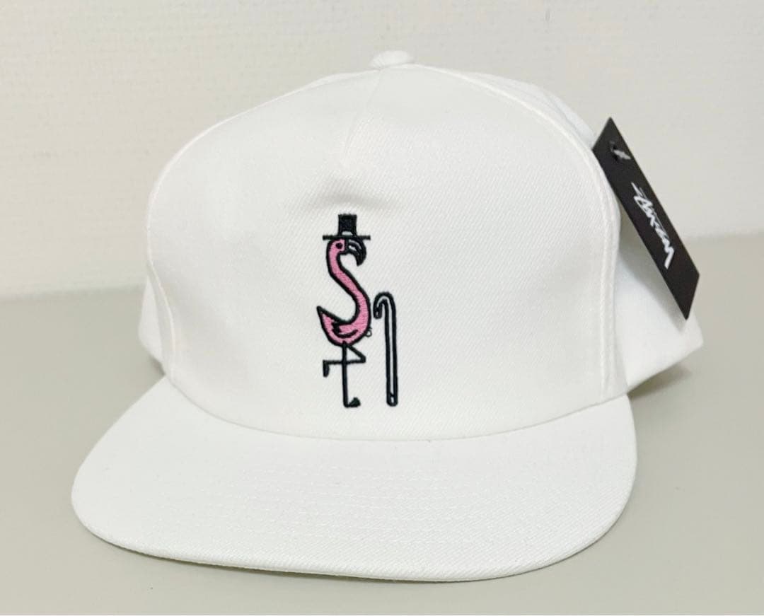 入手困難 未使用品 Stussy フラミンゴ 5パネル キャップ　フリー