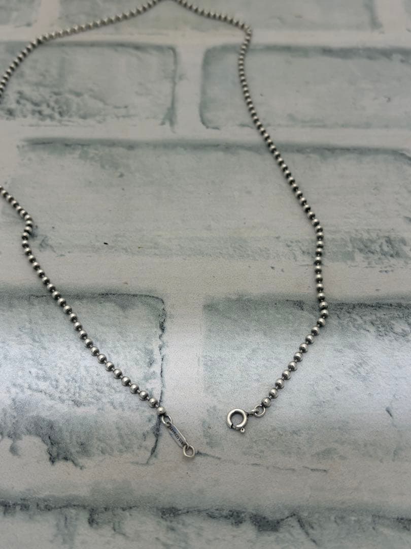 希少　オールドティファニー　 ボールチェーン　ネックレス　50cm ドイツ製