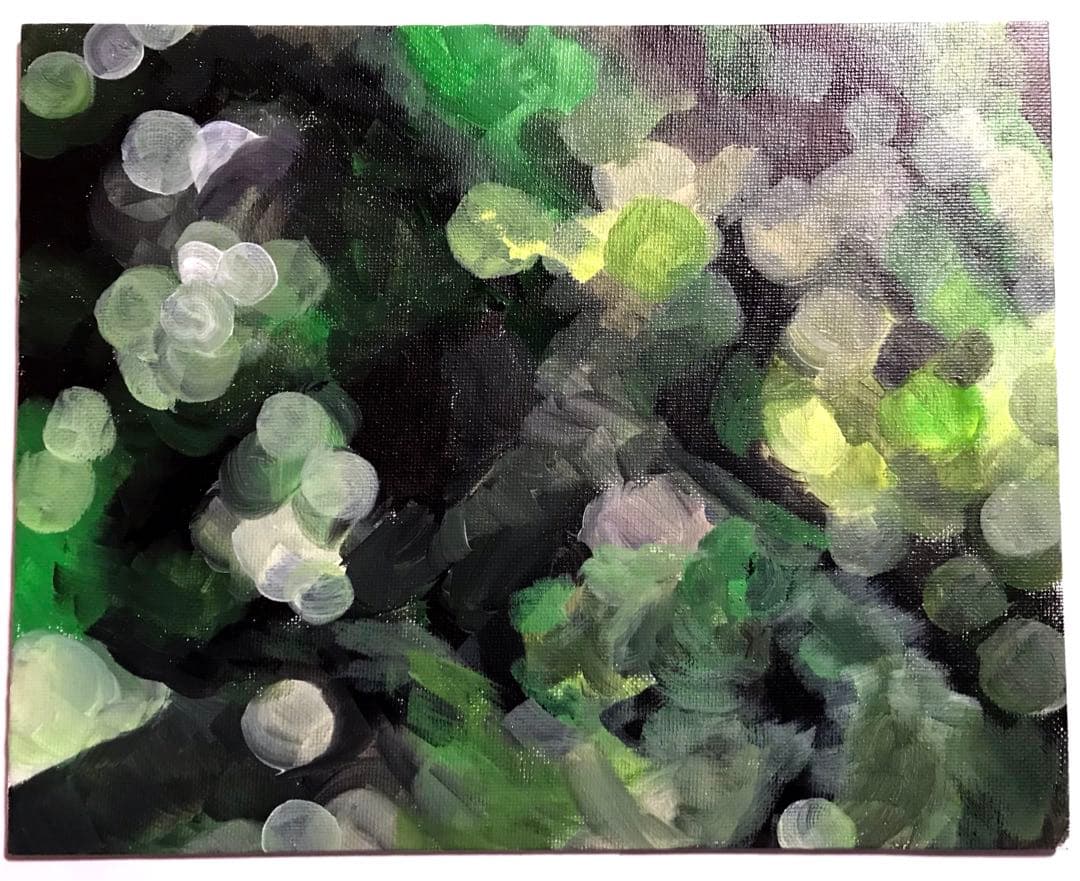 アクリル画 無題 110 『紅葉狩り』