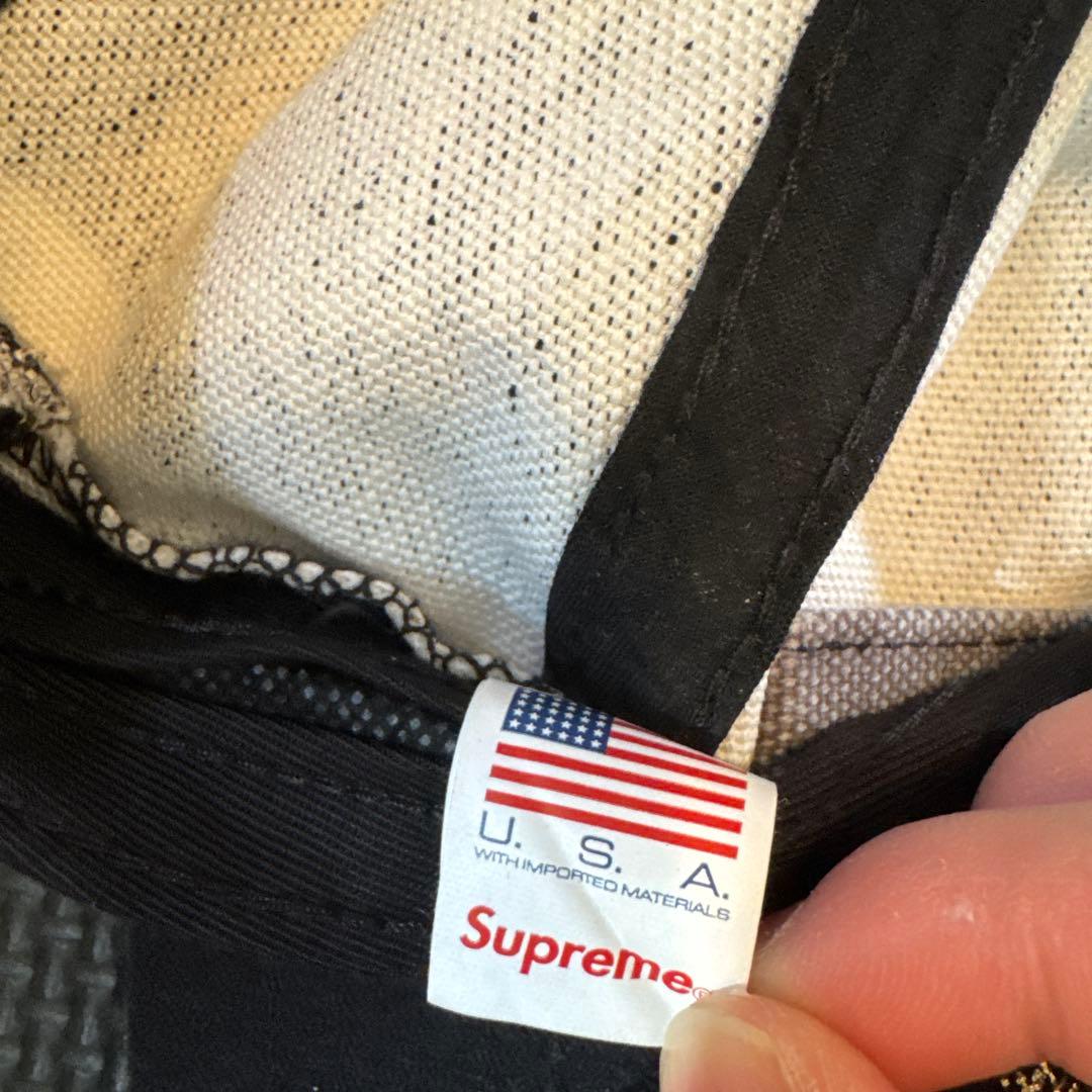 SUPREME 迷彩キャップ Sロゴ