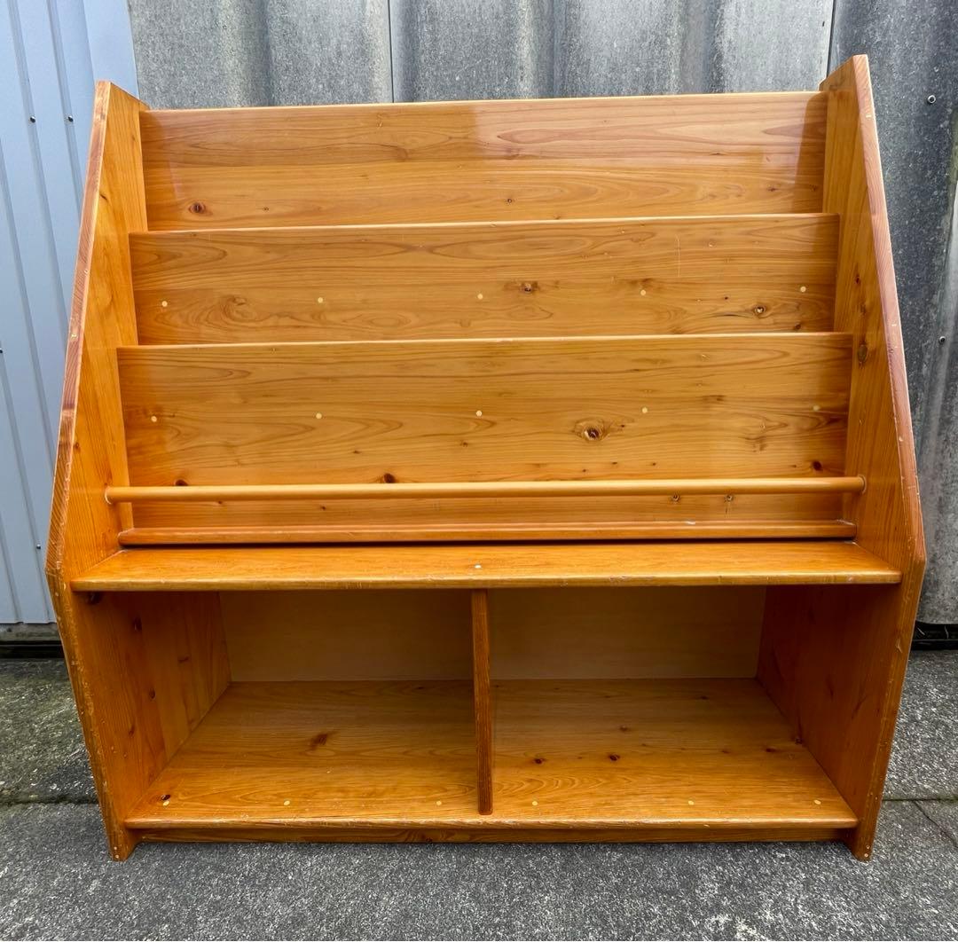 稀少/無垢材/大型/絵本棚/本棚/収納棚/幼稚園/学校/店舗什器