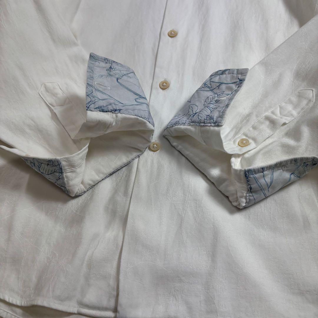✨高級ライン✨ ポールスミス コレクション 花柄 ジャガード織り 長袖シャツ