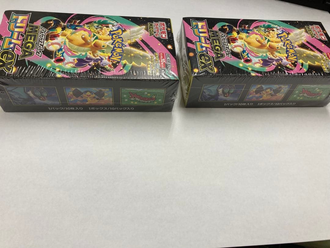 ポケモンカードのメガドリームexシュリンク付き2ボックスセットです。