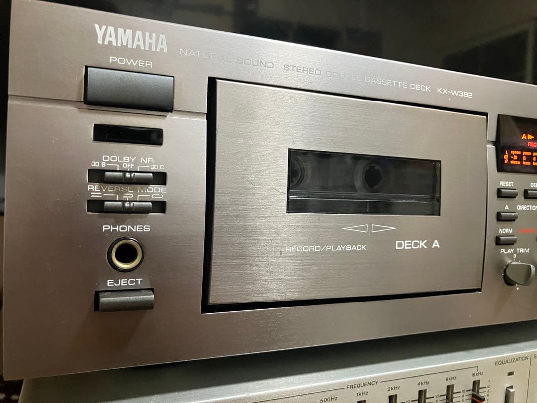 【動作品】Yamaha KX-W392 カセットデッキ／カセットテープ付き